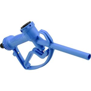 Handzapfpistole für CEMO CUBE AdBlue®-Tankanlagen/AdBlue®-Kurbelpumpen, Gehäuse aus PA6, blau/weiß Handzapfpistole für CEMO CUBE AdBlue®-Tankanlagen/AdBlue®-Kurbelpumpen, Gehäuse aus PA6, blau/weiß