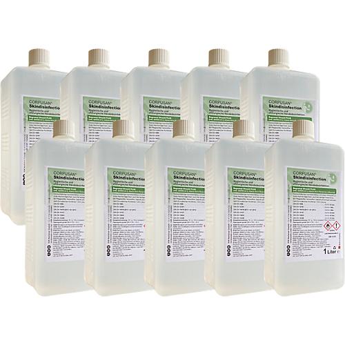 Hautdesinfektionsmittel CORPUSAN® Skindisinfection, bakterizid, levurozid, begrenzt viruzid, farblos, 10 x 1 Liter