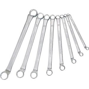 Hazet Doppelringschlüsselset 630/12, 12-teilig, SW 6-28 mm, CV-Stahl, tief gekröpft, Doppelsechskant