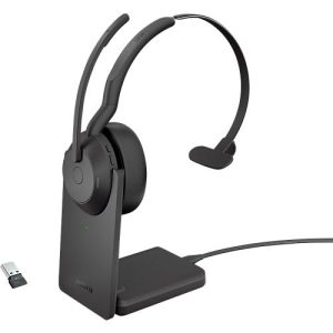 Headset Jabra Evolve2 55 link380a Mono, mit Ladestation, Reichweite bis 30 m, bis 10 h, UC-optimiert, schwarz Headset Jabra Evolve2 55 link380a Mono, mit Ladestation, Reichweite bis 30 m, bis 10 h, UC-optimiert, schwarz