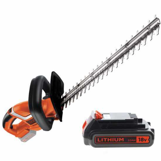 Heckenschere mit Akku Black & Decker GTC1845L20-QW 18V - Akku 2 Ah - Schwert 45 cm