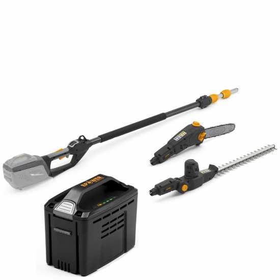 Heckenschere und Astkettensäge mit Teleskopschaft Multifunktion ALPINA AMT48Li kit - 48V 2Ah Akku