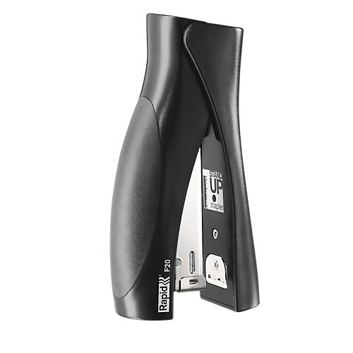 Heftgerät Rapid Ultimate StandUp F20, bis zu 20 Blatt, Metallmechanik, für 24/6 & 26/6 Heftklammern