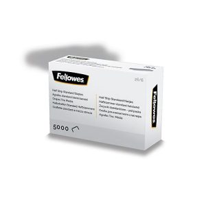 Heftklammern Fellowes® Typ 26/6, Halbstreifen, gemeißelte Spitze, B 12,7 x T 107 x H 6 mm, silber, 5040 Stück Heftklammern Fellowes® Typ 26/6, Halbstreifen, gemeißelte Spitze, B 12,7 x T 107 x H 6 mm, silber, 5040 Stück