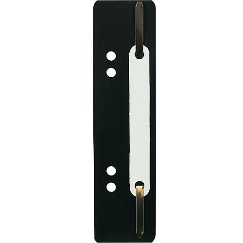 Heftstreifen Exacompta 426007B, Lochung 60 & 80 mm, L 150 x B 35 mm, Kunststoff & Metall, schwarz, 250 Stück