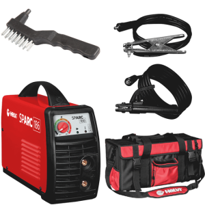 Helvi sparc 186 – Inverter-Elektroden-Schweißgerät MMA – 160 A – ZUBEHÖR-Kit mit Tasche im Lieferumfang Helvi sparc 186 – Inverter-Elektroden-Schweißgerät MMA – 160 A – ZUBEHÖR-Kit mit Tasche im Lieferumfang