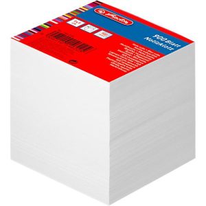 Herlitz Notizklotz, holzfreies Papier, weiß, 900 Blatt Herlitz Notizklotz, holzfreies Papier, weiß, 900 Blatt