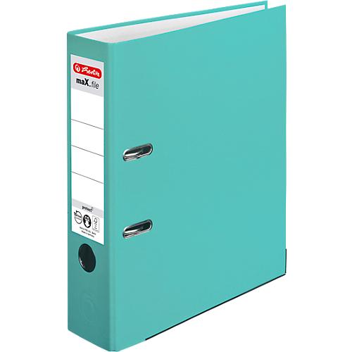 herlitz Ordner maX.file protect, DIN A4, Rückenbreite 80 mm, türkis
