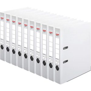herlitz Ordner maX.file protect plus, DIN A4, Rückenbreite 50 mm, 10 Stück, weiß herlitz Ordner maX.file protect plus, DIN A4, Rückenbreite 50 mm, 10 Stück, weiß
