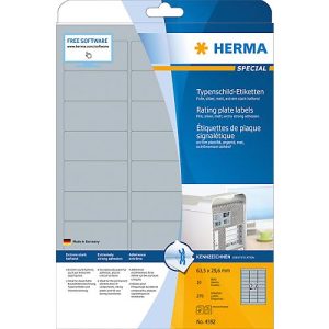 Herma Etiketten Nr. 4592 aus matter Polyesterfolie, 270 Etiketten, 10 Bogen Herma Etiketten Nr. 4592 aus matter Polyesterfolie, 270 Etiketten, 10 Bogen
