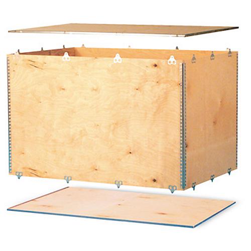 Holzfaltkiste, 1 Euromaß, 6 mm Birkensperrholz, L 1180 x B 780 x H 1000 mm