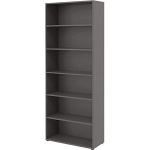 Home Office Regal TEMPIO, aus Holz, 6 Fächer, 6 OH, B 800 x T 340 x H 2130 mm, weiß Home Office Regal TEMPIO, aus Holz, 6 Fächer, 6 OH, B 800 x T 340 x H 2130 mm, weiß