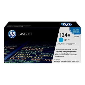 HP 124A – Cyan – Original – LaserJet – Tonerpatrone (Q6001A) – für Color LaserJet 1600, 2600n, 2605, 2605dn, 2605dtn, CM1015 MFP, CM1017 MFP