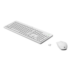 HP 230 – Tastatur-und-Maus-Set – kabellos – 2.4 GHz – Deutsch – weiß HP 230 – Tastatur-und-Maus-Set – kabellos – 2.4 GHz – Deutsch – weiß