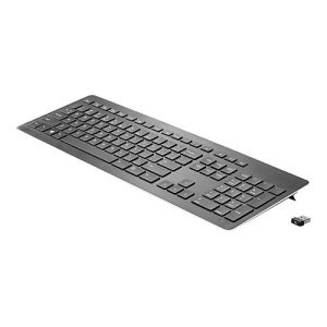 HP Premium – Tastatur – kabellos – 2.4 GHz – Deutsch – Abgeglichenes anodisiertes Aluminium HP Premium – Tastatur – kabellos – 2.4 GHz – Deutsch – Abgeglichenes anodisiertes Aluminium