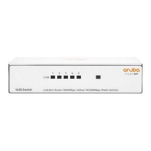 HPE Aruba Instant On 1430 5G Switch – Switch – unmanaged – 5 x 10/100/1000 – Desktop, wandmontierbar – BTO HPE Aruba Instant On 1430 5G Switch – Switch – unmanaged – 5 x 10/100/1000 – Desktop, wandmontierbar – BTO