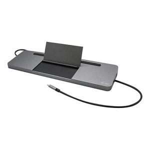 i-Tec USB-C Metal Ergonomic 4K 3x Display Docking Station + Power Delivery – Dockingstation – USB-C / Thunderbolt 3 – VGA, HDMI, DP – GigE i-Tec USB-C Metal Ergonomic 4K 3x Display Docking Station + Power Delivery – Dockingstation – USB-C / Thunderbolt 3 – VGA, HDMI, DP – GigE
