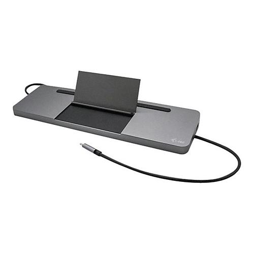 i-Tec USB-C Metal Ergonomic 4K 3x Display Docking Station + Power Delivery - Dockingstation - USB-C / Thunderbolt 3 - VGA, HDMI, DP - GigE