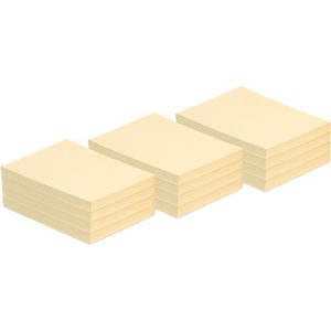INFO Haftnotizen, recycling Papier, 125 mm x 75 mm, 12 Stück, gelb INFO Haftnotizen, recycling Papier, 125 mm x 75 mm, 12 Stück, gelb
