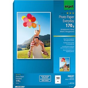 Inkjet-Fotopapier Everyday, A4, 170g/qm, 100 Blatt Inkjet-Fotopapier Everyday, A4, 170g/qm, 100 Blatt