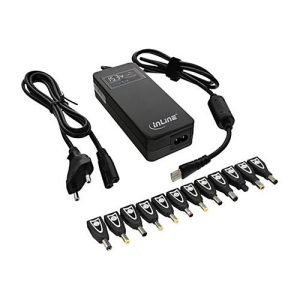 InLine 26618S Universal – Netzteil – Wechselstrom 100-240 V – 90 Watt – Ausgangsanschlüsse: 2 – Schwarz InLine 26618S Universal – Netzteil – Wechselstrom 100-240 V – 90 Watt – Ausgangsanschlüsse: 2 – Schwarz