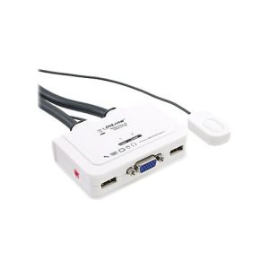 InLine Cable KVM Switch – KVM-/Audio-/USB-Switch – 2 x KVM/Audio/USB – 1 lokaler Benutzer – Desktop InLine Cable KVM Switch – KVM-/Audio-/USB-Switch – 2 x KVM/Audio/USB – 1 lokaler Benutzer – Desktop