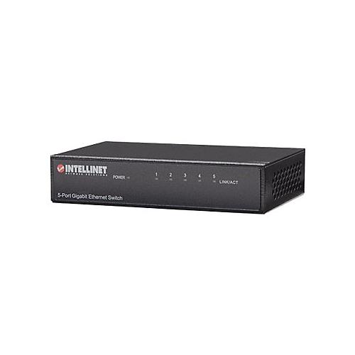 Intellinet 5-Port Gigabit Ethernet Switch, Metal, Box - Switch - 5 Anschlüsse