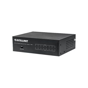 Intellinet 8-Port Gigabit Ethernet PoE+ Switch, IEEE 802.3at/af Power over Ethernet (PoE+/PoE) Compliant, 60 W, Desktop, Box – Switch – 8 Anschlüsse Intellinet 8-Port Gigabit Ethernet PoE+ Switch, IEEE 802.3at/af Power over Ethernet (PoE+/PoE) Compliant, 60 W, Desktop, Box – Switch – 8 Anschlüsse