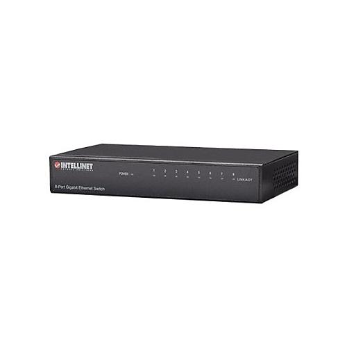 Intellinet 8-Port Gigabit Ethernet Switch, Metal, Box - Switch - 8 Anschlüsse