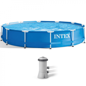 Intex Metal 28212NP – Ø366×76 cm – Frame Pool + Filterpumpe