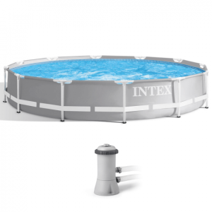 Intex Prisma Frame 26712NP – Ø366×76 cm – Aufstellpool + Filterpumpe