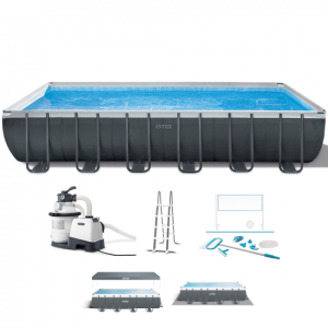 Intex Ultra XTR Frame 26368NP – 732x366x132 cm – Aufstellpool + Reinigungs- + Volleyballset Intex Ultra XTR Frame 26368NP – 732x366x132 cm – Aufstellpool + Reinigungs- + Volleyballset