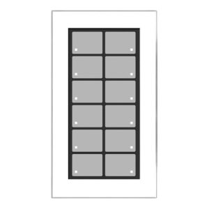 Issendorff Glas-Tastenfeld weiß m. 12 Tasten LCN – GT12W Issendorff Glas-Tastenfeld weiß m. 12 Tasten LCN – GT12W