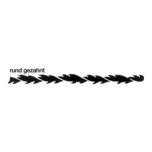 Josef Haunstetter Laubsägeblatt Zarsa Größe 3 mittelgezahnt 130 mm