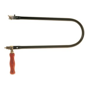 Josef Haunstetter Laubsägebogen lackiertes Holzheft schwarzer Bogen 130 mm