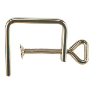 Josef Haunstetter Laubsägezwinge vernickelt Stärke 4mm Heringschraube 50mm Josef Haunstetter Laubsägezwinge vernickelt Stärke 4mm Heringschraube 50mm