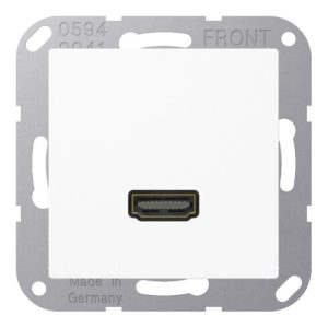 Jung Multimedia-Anschluss aws HDMI m.Tragring MA A 1112 WW Jung Multimedia-Anschluss aws HDMI m.Tragring MA A 1112 WW