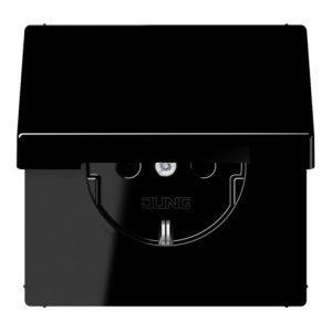 Jung SCHUKO-Steckdose 16A 250V Klappdeckel LS 1520 KL SW Jung SCHUKO-Steckdose 16A 250V Klappdeckel LS 1520 KL SW