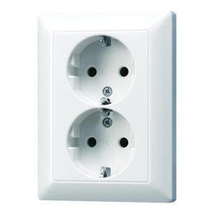 Jung SCHUKO-Steckdose aws 16A 250V 2-fach AS 5020 KIU WW Jung SCHUKO-Steckdose aws 16A 250V 2-fach AS 5020 KIU WW