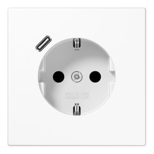 Jung SCHUKO Steckdose mit USB Typ C LS1520-18CWW Jung SCHUKO Steckdose mit USB Typ C LS1520-18CWW