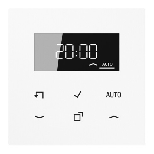 Jung Timer Standard 6 Sens.Tast DisplayEchtglasfront LS 1750 D WW