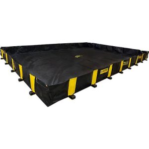 Justrite Leckage-Faltwanne XT, H 3050 x B 3250 mm, bis 4240 L, schwarz Justrite Leckage-Faltwanne XT, H 3050 x B 3250 mm, bis 4240 L, schwarz