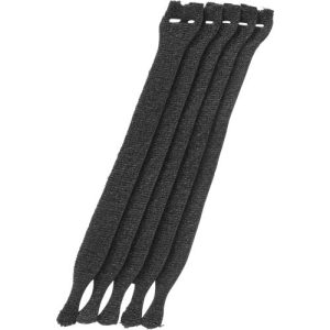 Kabel-Klettverschlüsse, schwarz, 10 Stück Kabel-Klettverschlüsse, schwarz, 10 Stück