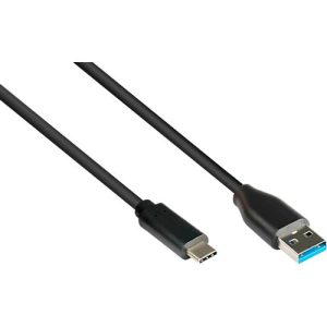 Kabel USB 3.2, A/USB-C, schw., 0,5m Kabel USB 3.2, A/USB-C, schw., 0,5m