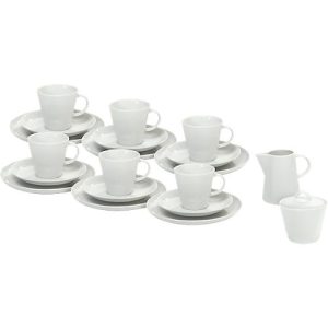 Kaffeegeschirr Solea, weiß, Porzellan, 20-teilig Kaffeegeschirr Solea, weiß, Porzellan, 20-teilig