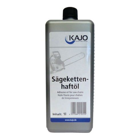 Kajo Sägekettenöl 1l i.Ku.-Flasche verhindert Abtropfen u.Ablösen