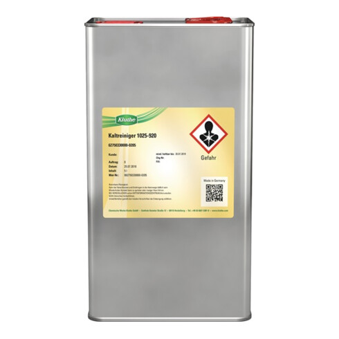 Kaltreiniger 5l geruchsneutral Kanister KLUTHE