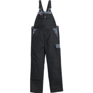 KANSAS® Latzhose Color, schwarz/grau, Gr. 44