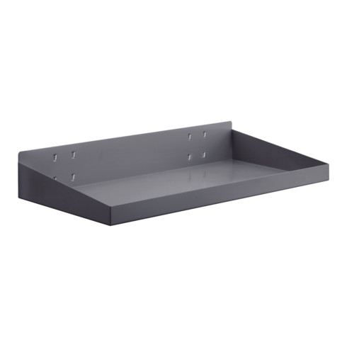 Kappes Stahlboden RasterPlan m. Abrollrand B490 x T243 x H77 mm anthrazitgrau
