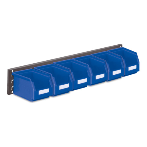 Kappes Wandschiene RasterPlan Schlitzplatten Set 8 RAL 7016